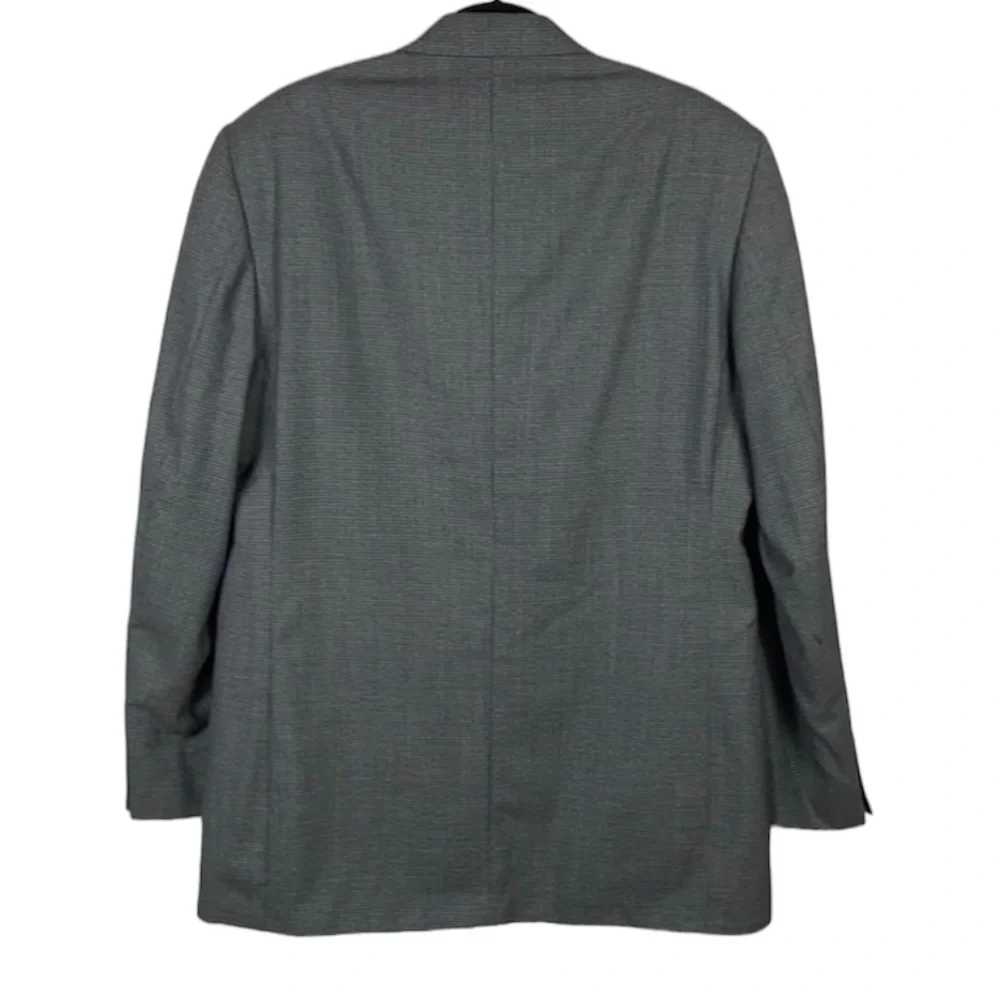 Oscar De La Renta Vintage Plaid Wool Blazer size 42L